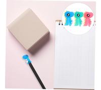FONDOTIN 12Pcs Cartoon Silicone Pencil Caps Flexible Pencil Extenders Lovely Animal Tops for School Writing Fun Pens Decorative Protective Covers