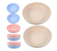 FONDOTIN 12Pcs Cute Cat Bowls Non Slip Feeding Plates for Kittens Legged Cats Easy to Clean for Dry Wet Food and Water