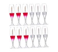 FONDOTIN 12pcs Empty Lip Gloss Bottles Small Mini Lipstick DIY Tube Container for Cosmetic Packaging Refillable Use