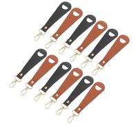 FONDOTIN 12Pcs Hat Clips for Travel Multi-Purpose Cap Holder Clips for Bags and Backpacks Black and Brown for Keys and Accessories Travel Organizer Set