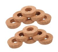 FONDOTIN 12pcs Hydroponic Vase Cork Stoppers with Center Hole for Glass Planters Cork Lids for Terrarium Bottle Propagation Airflow Root Aeration and Water Retention Rustic Gardening