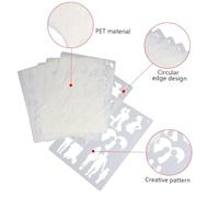 FONDOTIN 12pcs Painting Stencils for Figure Animal Plant Drawing Templates DIY Art Craft Supplies for Creativity and Imagination