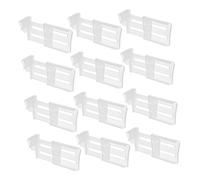 FONDOTIN 12pcs Refrigerator Side Door Divider Set, Expandable Fridge Partition Boards Clip-on Design, Sturdy Plastic Fridge Drawer Organizers for Kitchen Storage and Food Classification