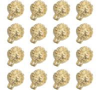 FONDOTIN 12pcs Small Brass Jingle Bells Traditional Chinese Pattern, 8mm Antique Gold Bell Charms for Jewelry Making, DIY Bracelet, Necklace, Keychain Decorations