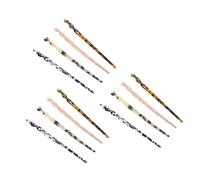 FONDOTIN 12pcs Vintage Acetate Hair Sticks for Women Chignon Hairpins Smooth Polished Hair Chopsticks Gift