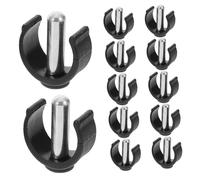 FONDOTIN 12Pcs Walking Cane Pin Locks C Clip Attachments for Mobility Aid Lightweight and Compact Design for Walking Sticks and Trekking Poles Compatible with Various Models
