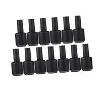 FONDOTIN 13pcs Nail Polish Dispenser Bottles Glass Empty Refillable Bottles 15ml with Convenient Lid Design for Manicure Use, Environmentally Friendly and Sturdy