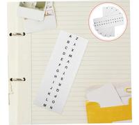 FONDOTIN 14 Sheets Alphabet Tabs Sticky Memo Pads Small Adhesive Page Markers for Notebooks Letters Index Labels Practical Office and Home Organizers Easy to Write and Carry