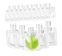 FONDOTIN 15 Pcs Reusable Squeeze Pouches Travel Containers with Sealed Caps for Toiletries Lightweight Portable Makeup Bag for Shampoo Lotion Shower Gel Organized Leak Travel Toiletries