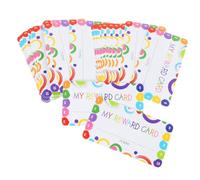 FONDOTIN 150 Sheets Cartoon Student Reward Punch Cards for Classroom Behavior Motivation Creative Loyalty Cards for Teachers and Students Each for Education and Homework Tracking