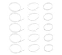 FONDOTIN 15pcs Anti-slip Eyeglass Temple Tubing Covers Heat Shrink Plastic Ear Grip Protectors Soft Cushions for Glasses Arms Wide Fit and Comfortable for Long-term Wear