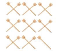 FONDOTIN 15pcs Bamboo Fan Handles DIY Crafting Sticks for Wedding Programs and Fan Making for Summer Party Cooling and Art Projects