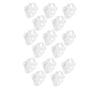 FONDOTIN 15pcs Clear Claw Hair Clips for Thick Hair Lightweight Plastic Jaw Clips with Spring Mechanism Gentle Non-tug Styling Accessories for Women Transparent