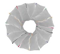 FONDOTIN 15pcs DIY Craft Bag Canvas Pencil Cases Sublimation Blank Makeup Bags Heat Transfer Pencil Holder Makeup Container for Stationery and Travel Use