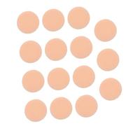 FONDOTIN 15pcs Round Cotton Velvet Makeup Puff Soft Simple Powder Cosmetic Face Puff Tools Portable for Home and Salon Use Skin Tone