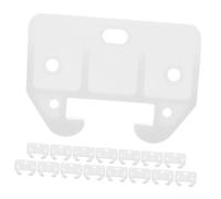 FONDOTIN 16Pcs Large Plastic Drawer Stops for Cabinets Drawer Guides with Plug Design Prevent Turning Out Easy Installation for Dressers and Cabinets