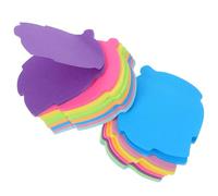 FONDOTIN 16pcs Leaf-shaped Self-adhesive Memo Notes with Reliable Strong Stickiness Assorted Vibrant Colors for Home Office School Lightweight Portable Self Stick Pads for Creative Marking