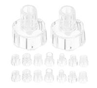 FONDOTIN 16pcs Professional Suction Replacement Tips for Facial Device Hydro Facial Peel Heads for Deep Pore Cleansing Gentle Microdermabrasion Skin Care Tool Blackhead Crosscontamination