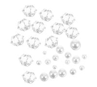 FONDOTIN 1pack Clear Quartz Crystals and Decorative Stones for Aquarium of Faux Resin Rocks for Betta Fish Tank Accessories for Creating Beautiful Aquatic Landscapes