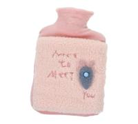 FONDOTIN 1pc Cartoon Design Water Injection Pouch Mini Plush Hand Warmer Hot Water Bag for Women for Friends Family