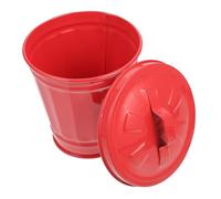 FONDOTIN 1pc Mini Trash Can with Lid Decorative Desktop Garbage Bin for Office Home Use Multi-functional Utility Pail Cute Flower Pot for Storage