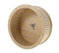 FONDOTIN 1pc Wooden Mute Hamster Running Wheel Exercise for Pets for Chinchilla Guinea Pig and Hedgehog Silent Design Safe for Delicate Paws Encourages Healthy Activity