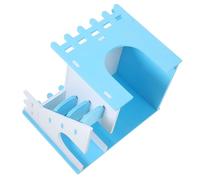 FONDOTIN 1set Hamster Double Layer Hideout House Ladder for Small Pets for Hamsters Guinea Pigs and Safe and Pet Retreat