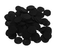 FONDOTIN 2 Bags Black Polyester DIY Headwear Accessories for Safe Headdress Making with 400pcs Felt Circles Suitable for Handmade Crafts and Hair Decoration