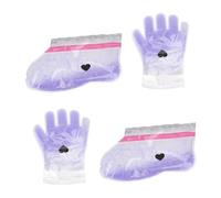 FONDOTIN 2 Pairs Lavender Paraffin Wax Therapy Cover for Hands and Feet Non-woven Wraps Fits Accelerates Circulation and Moisturizes Skin Professional Hand and Foot Care Wraps