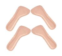 FONDOTIN 2 Pairs Soft PU High Heel Inserts for Women Self-Adhesive Anti-Slip Cushioned Insoles with Arch Support Pads Breathable Invisible Three-Quarter Pads for Sandals Flats Pumps Boots