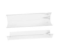 FONDOTIN 2 Pcs Acrylic U Shaped Cake Roll Molds for DIY Roll Baking Reusable Transparent Shaper with Shape Retention for Home Bakers and Professionals