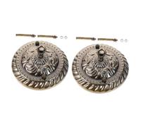 FONDOTIN 2 pcs Vintage Ceiling Light Canopy with Hooks Metal Pendant Light Plate Decorative Chandelier Fitting for Kitchen and Home Lighting Accessories
