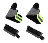 FONDOTIN 2 Sets Grey Forearm Underarm Crutch Padding - Non-Slip Ergonomic Crutch Handle Cushions with Washable Soft Grip Covers for Adult Walking Support