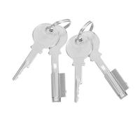 FONDOTIN 2 Sets Heavy Duty Zinc Alloy Refrigerator Freezer Lock with Keys Cylinder Cabinet Glass Door Safety Lock for Home Kitchen and Commercial Display Cases