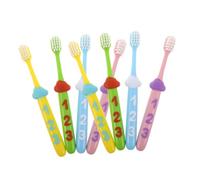 FONDOTIN 2 Sets Toothbrush with Number Handle for Ages Soft Bristles Toothbrush for Gentle Cleaning and Cavity Prevention During Tooth Transition