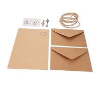 FONDOTIN 2 Sets Vintage Letter Writing Paper Kit with Envelopes Retro Stationery for Thank You Notes Poems Love Letters Calligraphy Practice Creative Writers