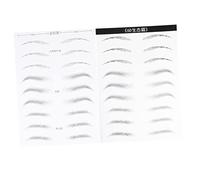 FONDOTIN 2 Sheets Hair Like Eyebrow Sticker Patch Artificial Eyebrow Transfers for Women Natural Simulation Makeup Tool Easy Application Lasting Wear