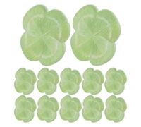 FONDOTIN 20 Packs Four Leaf Clover Self-Stick Note Pads, Removable Adhesive Memo Pads for School, Office, and Classroom Teaching Supplies