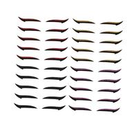 FONDOTIN 20 Pairs Eyelid Stickers Reusable Eye Makeup Tools for Charming Eyes Fashionable Eyeshadow Strips Colors Easy Application for Women