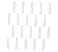 FONDOTIN 20 Pcs Clear Pen Cases Transparent Quadrangle Design Lightweight Durable Pen Boxes for School Office Supplies