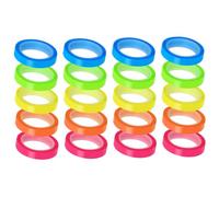 FONDOTIN 20 Rolls Multi-color Transparent Sticky Tabs Highlighter Tape Wide Portable Page Markers for School Office Reading Notes Index Flags