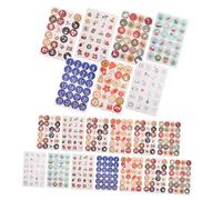 FONDOTIN 20 Sheets Christmas Stickers Kraft Paper Labels Packaging Stickers for Wrapping Holiday Xmas Countdown Seals for Bags Boxes Cards Envelopes Mixed Style