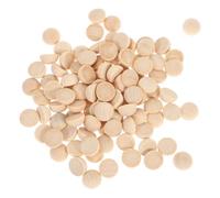 FONDOTIN 200Pcs Half Wooden Beads Smooth Unfinished Wood Balls for DIY Crafts Home Decoration Garland Making Craft Beads for Art Projects and Embellishments