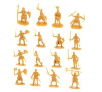 FONDOTIN 200pcs Miniature Medieval Soldiers Soldiers Action Figures Plastic Mini Figurines for Role-playing Story Creation and Collectible Tabletop Army Models for Adults