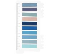 FONDOTIN 200pcs Portable Reading Strips Transparent Sticky Page Markers Reusable Index Tabs for Office and Student Note-Taking