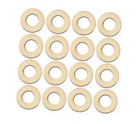 FONDOTIN 200pcs Round Shape Wood Chip DIY Craft Accessories Natural Wooden Circles Hollowed Out Mini Wooden Slices for Scrapbooking Embellishments Christmas Tree Wall Hanging Decor