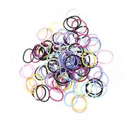 FONDOTIN 200pcs Two Set Stretch Hair Ties Elastic Hair Rope Ponytail Holders for Kids Children Assorted Colour Suitable for Everyday Wear