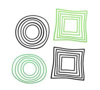 FONDOTIN 20pcs Aquarium Feeding Rings Floating Plant Circles for Fish Tank Reusable Floating Duckweed Barriers with Black and Green Easy Install for Betta Fish Supports Photosynthesis and