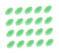 FONDOTIN 20pcs Aquarium Resin Ornament Lotus Leaf Decoration 2cm Fish Tank Landscaping Craft Decor Micro Landscape Accessories for Aquatic Terrariums