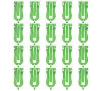 FONDOTIN 20pcs Bird Cage Food Holder Clips with Parrot Fruit Vegetable Forks Bird Training Perch Stand for Budgies and Parrots Cuttlefish Bone Grip Feeder Rack Space-saving Cage Feeder